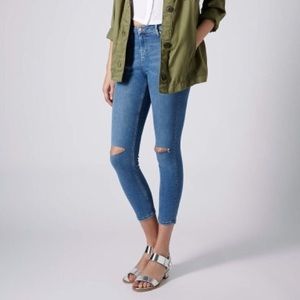 Topshop Moto Leigh Ripped Jeans- W28 L30